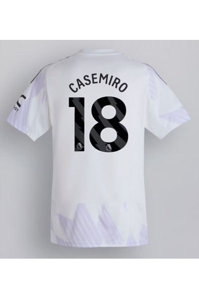 Manchester United Casemiro #18 Jalkapallovaatteet Vieraspaita 2025-26 Lyhythihainen Manchester United Casemiro #18 Jalkapallovaatteet Vieraspaita 2025-26 Lyhythihainen